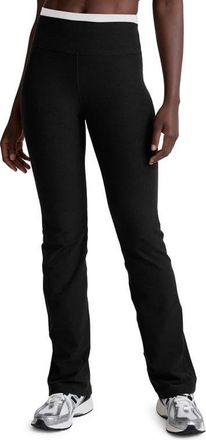 Beyond Yoga Space Day Layered Bootcut Pants in Darkest Night at Nordstrom, Size X-Small