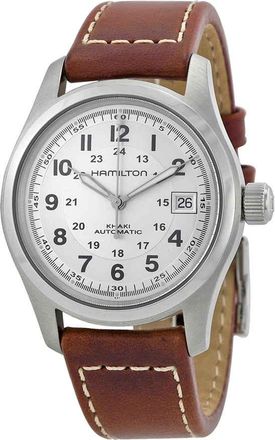 Hamilton Khaki Field Automatic Silver Dial Mens Watch H70455553