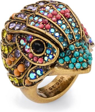 Kurt Geiger Large Eagle Cocktail Ring in Multi at Nordstrom Rack, Size 7