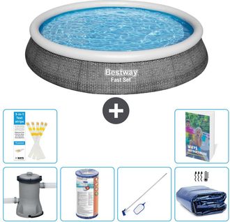 Bestway Piscina Bestway Fast Set Redonda - 396x84 Cm - 7-piezas S194