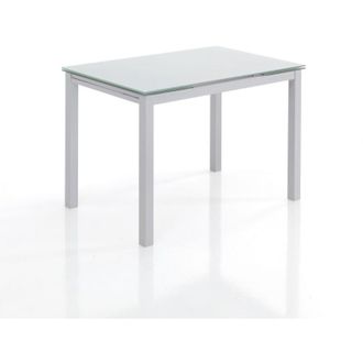 Oresteluchetta Oresteluchetta - Mesa Extensible De Cristal Templado Blanco Cm. Al.76 X L.110 X P.70