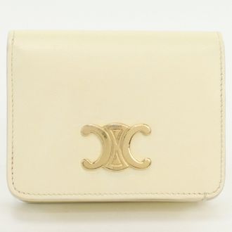 Celine Ivory Leather Wallet (Bi-Fold) (Pre-Owned)