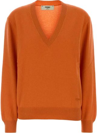 Fendi Top met V-hals - Oranje