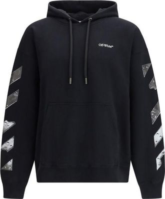 Off-white Black Cotton Mens Sweatshirt