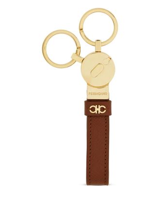 Ferragamo Portachiavi Gancini - Marrone