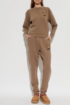 Moschino Sweatshirt From The Active Line, Womens, Brown