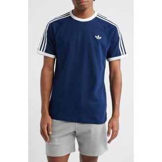 adidas 3-Stripes Cotton T-Shirt in Night Indigo at Nordstrom, Size Xx-Large