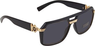Versace Dark Grey Geometric Mens Sunglasses VE4399 GB1/87 58
