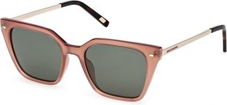 Skechers SE6217 Polarized 50R Womens Sunglasses Brown Size 52