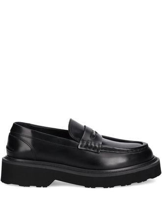 Kenzo Leren penny loafers - Zwart