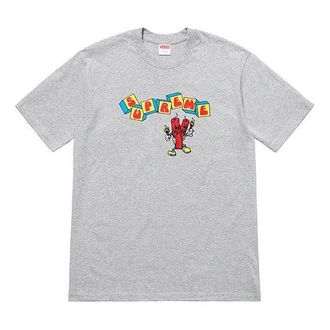 SUPREME SS19 Dynamite Tee Printing Short Sleeve Unisex Gray SUP-SS19-10493