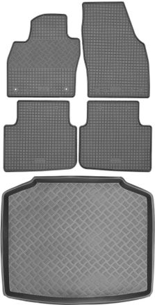 OEM Juego De Alfombrillas De Goma Para Coche Y Alfombrilla Para Maletero Skoda Scala Hatchback A Partir De 2019