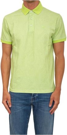 Etro Roma Polo - Heren - Polos - Groen - M - Katoen - Tops