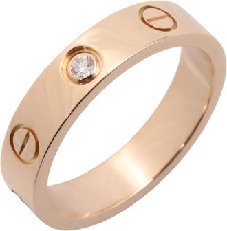 Cartier Gold Clear Pink Gold (18K) Band Ring (Pre-Owned)