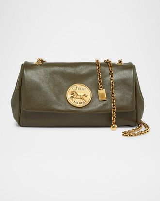 Chloé Heritage Medium Crossbody Bag in Grained Leather