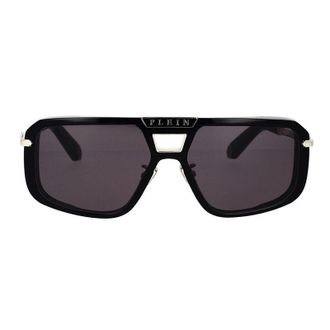 Philipp Plein Aviator Full Rim Sunglasses - Black