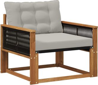 vidaXL Madera Maciza De Acacia Y Textileno Vidaxl