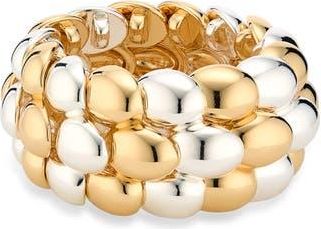 Cara Two-Tone Statement Stretch Bracelet in Gold/Silver at Nordstrom Rack