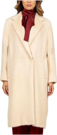 Max Mara Xavier Coat - Dames - Mantel - Wit - 2XS - Wol - Jassen