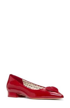 Kate Spade New York lover crinkle patent leather low pump in Dark Scarlet at Nordstrom Rack, Size 7