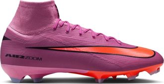 Nike Mens Mercurial Superfly 10 Pro Adults Firm Ground Football Boots in Pink/Black - Size UK 10.5