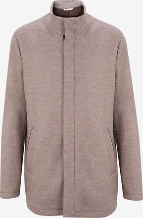 Maurizio Baldassari Mittellanges Mantel mit Stehkragen