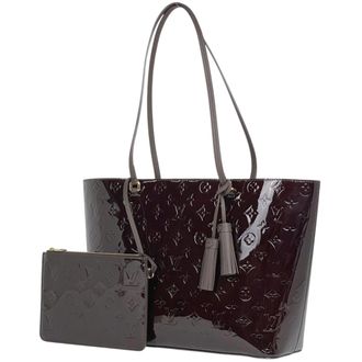 Louis Vuitton Amarante Monogram Vernis Pouch Shoulder Bag Tote Bag (Pre-Owned)