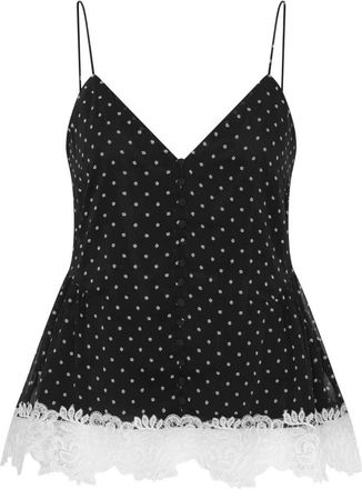 Rotate Canottiera con bordo in pizzo - - Tops - Donna - Nero - S