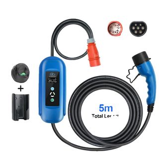 OEM Caricabatterie Portatile Per Veicoli Elettrici, Potenza 11 Kw, Opzioni Di Corrente Regolabili
