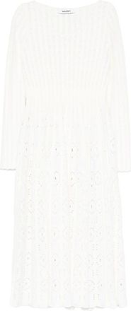 Antonino Valenti Eyelet Pleated Midi Dress