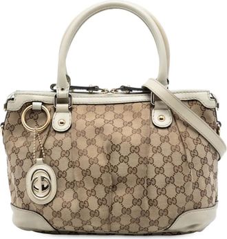 Gucci Borsa a tracolla Sukey in tela GG 2016-2025 - Marrone
