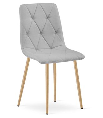 OEM Silla Libra - Tela Gris Claro / Patas Color Madera X 1