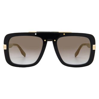 Marc Jacobs Grey Shaded Gold Rectangular Mens Sunglasses MARC 670/S 0807/FQ 55
