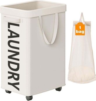 OEM Cesto De Ropa Ultradelgado Con Ruedas Silenciosas: Ideal Para El Ba&ntilde;o, F&aacute;cil De Mover Y Ahorra Espacio