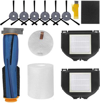 OEM Kit De Accesorios De Repuesto Para Aspiradora Robot Shark Av2310ae Matrix Rv2310ae (no Compatible Con Rv2310), Paquete De 11: 1 Cepillo Principal, 2 F