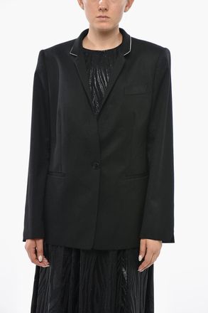 Stella McCartney Blazer FLORENCE in Lana con Colletto a Contrasto Stella McCartney
