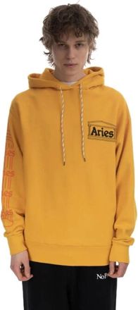 Aries Hoodies - Heren - Hoodies - Oranje - XL - Katoen - Hoodies & sweatvesten