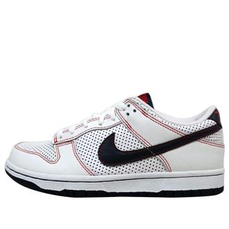 Nike (WMNS) Nike Dunk Low White Obsidian Sport Red 309324-142