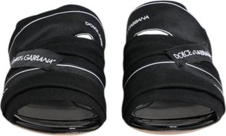 Dolce & Gabbana Black Slides Slip On Sandals Womens Shoes (Pre-Owned)