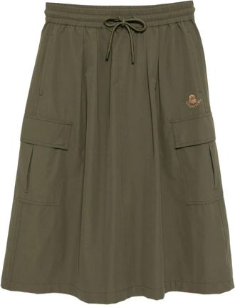 Fingercroxx Gonna con ricamo - Verde