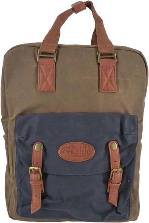 Von Dutch Rugzak - Heren - Rugzakken - Bruin - ONE Size - Katoen - Tassen
