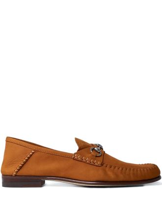 Gucci Horsebit almond-toe loafers - Brown