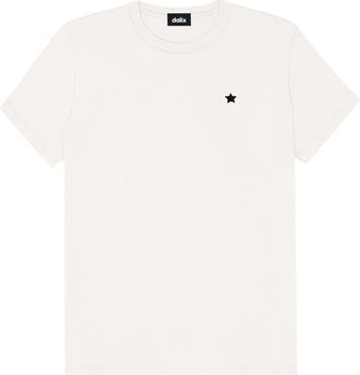 Dalix Womens Lil Star Lightweight Jersey Tee in Vintage White at Nordstrom, Size X-Large