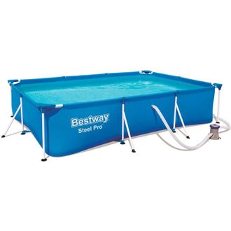 Bestway Piscina Desmontable Tubular Infantil Bestway Deluxe Splash Frame Pool 300x201x66 Cm Depuradora De Cartucho De 1.249 Litros/hora