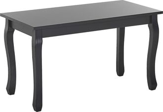 Beliani Beliani - Mesa De Centro Con Tablero De Mdf Negro Patas De Madera De Pino 80 X 40 Cm Moderno Franc&eacute;s Chic Vintage Snook