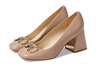 Nine West Caven High Womens Heels Light Natural Leather : 5.5 M, Leather/Suede