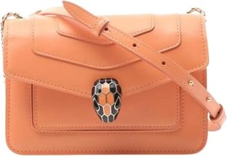 Bulgari Pre-owned Cross Body Bags, female, Orange, Size: ONE SIZE Pre-owned Vintage Crossbody Bag