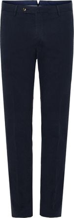 Pantaloni Torino straight-leg chinos - men - Cotton/Lyocell/Elastane - 54 - Blue
