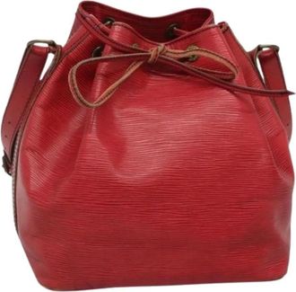Louis Vuitton Pre-owned Bucket Bags, female, Red, Size: ONE SIZE Pre-owned Leather louis-vuitton-bags