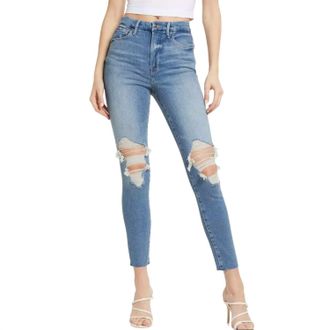 Good American Womens Good Waist Jeans In Indigo